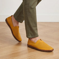Sartoria Italia Loafers - Tan - perforated loafers - Hendlys - Image 4