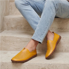 Sartoria Italia Loafers - Tan - hand-stitched - Hendlys - Image 5