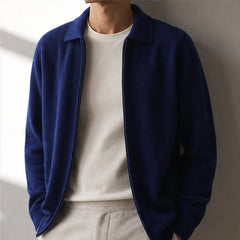 Vennicia Cashmere Cardigan - Royal Navy - Cardigan - Hendlys - Image 1