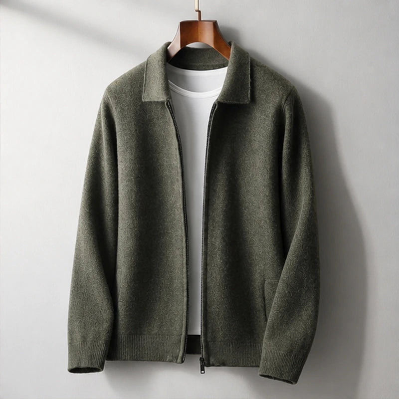Vennicia Cashmere Cardigan - Olive Green - women's cardigan - Hendlys - Image 2