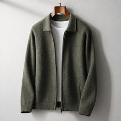 Vennicia Cashmere Cardigan - Olive Green - women's cardigan - Hendlys - Image 2