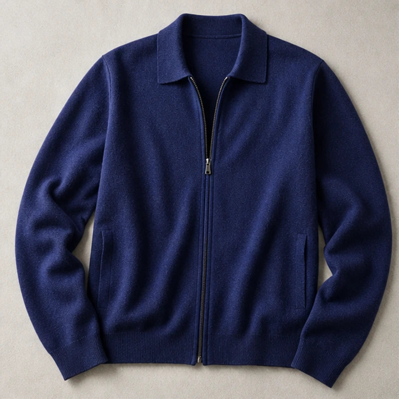 Vennicia Cashmere Cardigan - Royal Navy - women's cardigan - Hendlys - Image 2