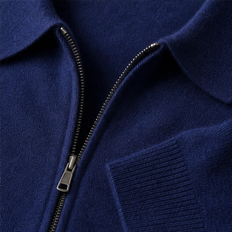 Vennicia Cashmere Cardigan - Royal Navy - cashmere cardigan - Hendlys - Image 3