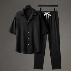 Verdura Oversized Linen Set - Black - women's set - Hendlys - Image 2