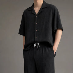Verdura Oversized Linen Set - Black - linen set - Hendlys - Image 3