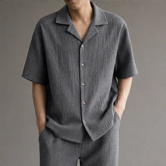 Verdura Oversized Linen Set - Gray - women's set - Hendlys - Image 2