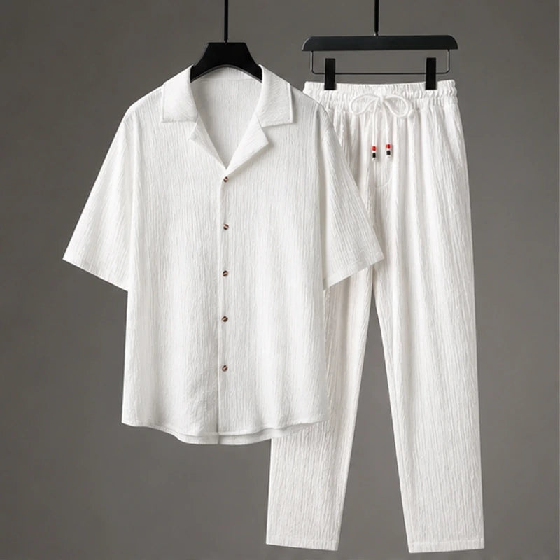 Verdura Oversized Linen Set - White - linen set - Hendlys - Image 3