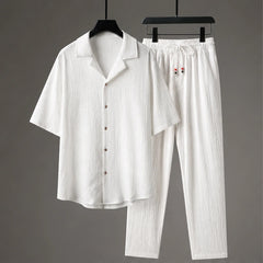 Verdura Oversized Linen Set - White - linen set - Hendlys - Image 3