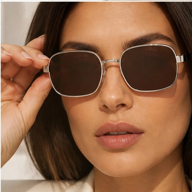Veylan Square Aviator Sunglasses - Brown - square aviator - Hendlys - Image 3