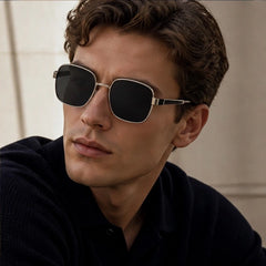 Veylan Square Aviator Sunglasses - Black - square aviator - Hendlys - Image 3