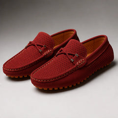 San Marco Woven Leather Loafer - Red - men's loafers - Hendlys - Image 2