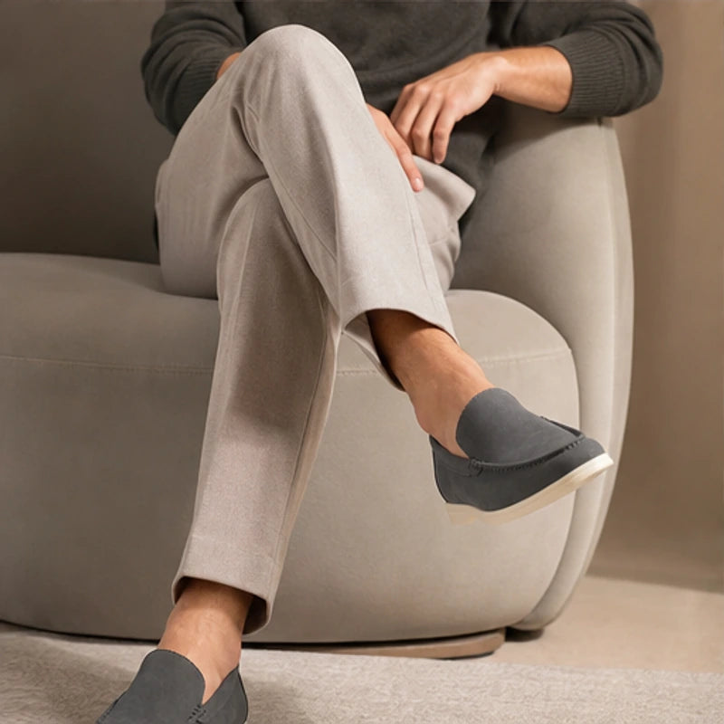 Bexley Hand-Burnished Leather Loafer - Gray - leather loafers - Hendlys - Image 4