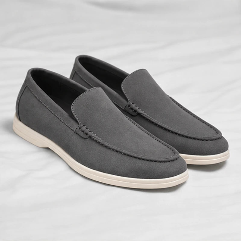 Bexley Hand-Burnished Leather Loafer - Gray - men's loafers - Hendlys - Image 3