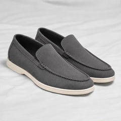 Bexley Hand-Burnished Leather Loafer - Gray - men's loafers - Hendlys - Image 3