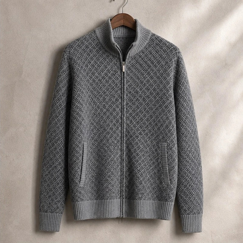 Westbury Zip Knit Sweater - Gray - Department: Men - Hendlys - Image 3