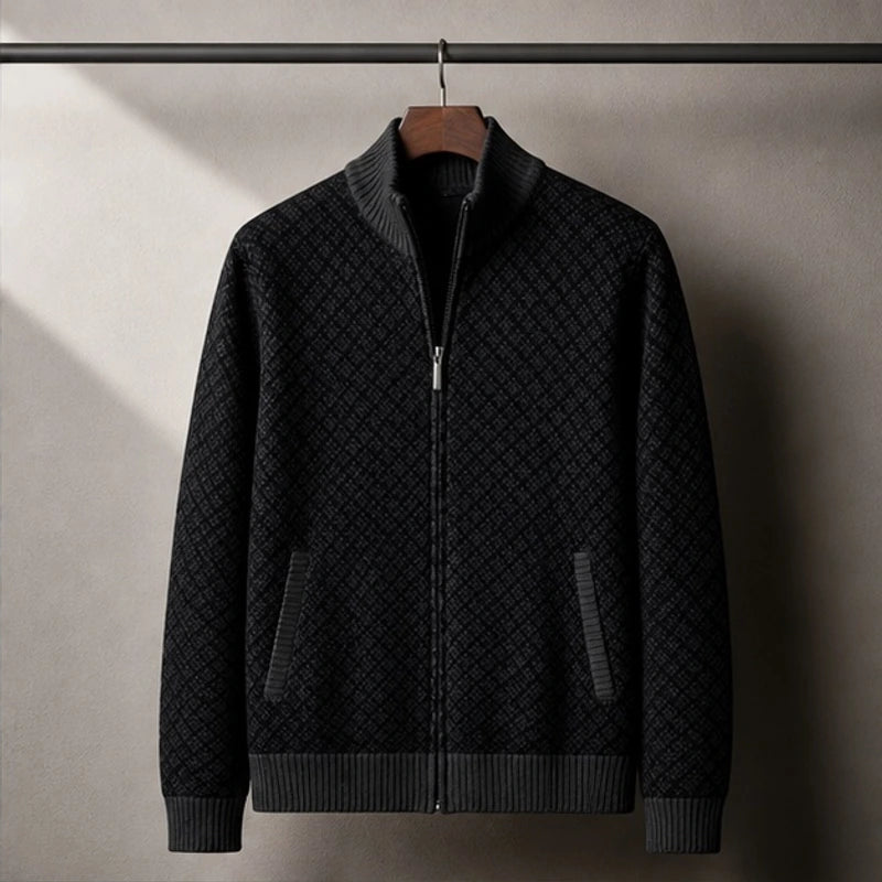 Westbury Zip Knit Sweater - Black - Department: Men - Hendlys - Image 3