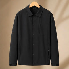 Westcott Structured Jacket - Black - Clothing > Outerwear > Structured Collared Button-Front Jacket - Hendlys - Image 2