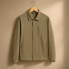Westcott Structured Jacket - Khaki - Clothing > Outerwear > Structured Collared Button-Front Jacket - Hendlys - Image 2