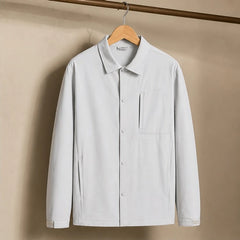 Westcott Structured Jacket - Off-White - Clothing > Outerwear > Structured Collared Button-Front Jacket - Hendlys - Image 2