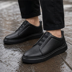 Vantinio Genuine Leather Sneakers - Black - casual shoes - Hendlys - Image 5