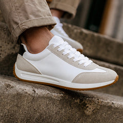 Orbital Retro Sneakers - White - leather sneakers - Hendlys - Image 4