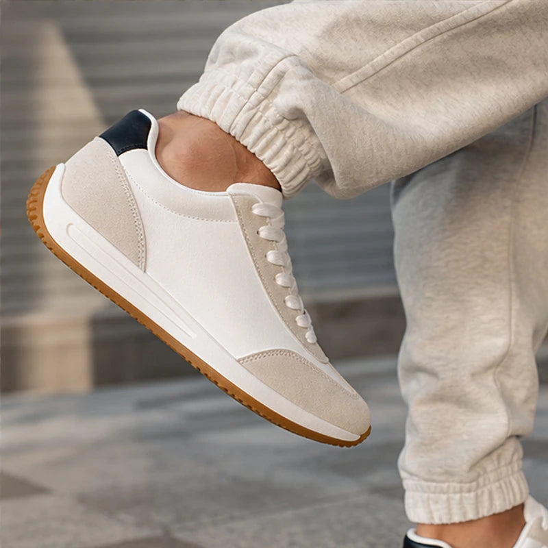 Orbital Retro Sneakers - White - mens shoes - Hendlys - Image 6