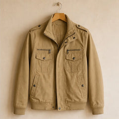 Xavier Bomber Jacket - Beige - Catalog Group: Clothing - Hendlys - Image 2