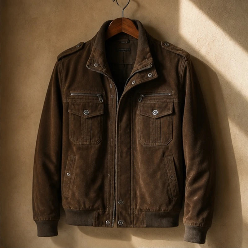 Xavier Bomber Jacket - Brown - Department: Men - Hendlys - Image 3