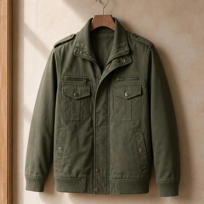 Xavier Bomber Jacket - Green - Department: Men - Hendlys - Image 3