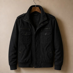 Xavier Bomber Jacket - Black - Catalog Group: Clothing - Hendlys - Image 2