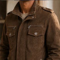 Xavier Bomber Jacket - Brown - Catalog Group: Clothing - Hendlys - Image 2