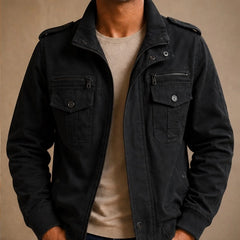 Xavier Bomber Jacket - Black - Men's Clothing > Outerwear > Bomber Jackets - Hendlys - Image 1