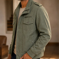 Xavier Bomber Jacket - Green - Catalog Group: Clothing - Hendlys - Image 2
