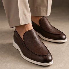 Bexley Hand-Burnished Leather Loafer - Dark Brown - loafers - Hendlys - Image 2