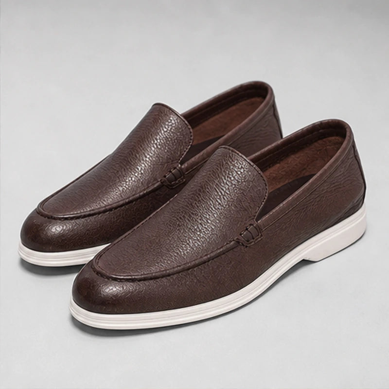 Bexley Hand-Burnished Leather Loafer - Dark Brown - leather loafers - Hendlys - Image 4