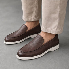 Bexley Hand-Burnished Leather Loafer - Dark Brown - men's loafers - Hendlys - Image 3