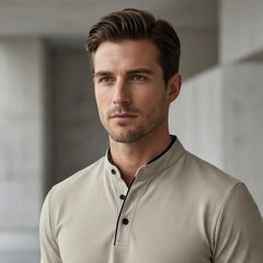 Jenson Polo Shirt - Grey - men's polo - Hendlys - Image 2
