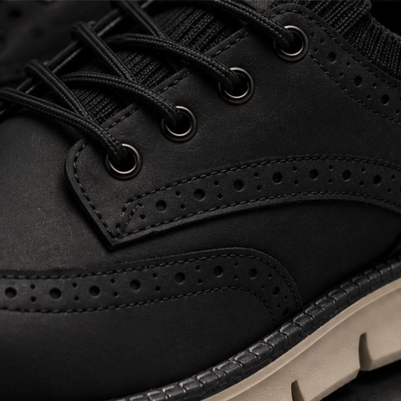 Peterson Suede Sneakers - Black - suede sneakers - Hendlys - Image 3