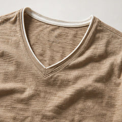 Kasane Cotton Long Sleeve Shirt - Brown - men's shirt - Hendlys - Image 2