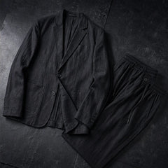Palma 2-Piece Linen Set - Classic Black - linen suit - Hendlys - Image 3