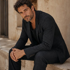 Palma 2-Piece Linen Set - Classic Black - relaxed fit - Hendlys - Image 7