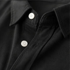 Henderson Cotton Oxford Shirt - Black - oxford shirt - Hendlys - Image 3