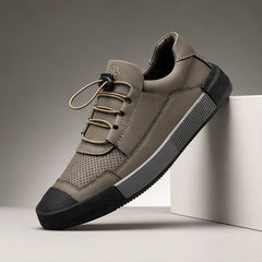 Calder Leather Court Sneaker - Espresso - Sneakers - Hendlys - Image 1